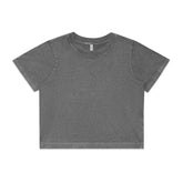 WOS STONE WASH HEAVY CROP BLACK STONE XS